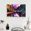 Diamond Painting-5D Full Round Drill Riverside Landscape