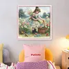 Cute Girl-11CT Stamped Cross Stitch 40*40cm/15.75*15.75in