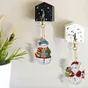 (US Local)12pcs Christmas Snowman Diamond Painting Keychains Kit DIY Diamond Art Charms