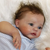 [New] 17'' Truly Lifelike Reborn Baby Girl Brown Eyes Newborn Doll Sudina with Heartbeat💖 & Sound🔊 - RBBI-Myrebornbabydoll&reg; Myrebornbabydoll&reg;