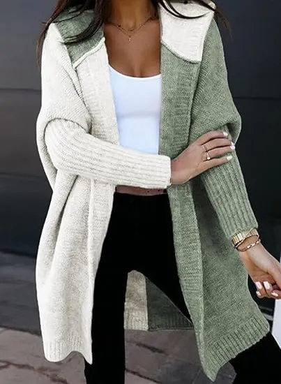 Athvotar Athvotar Hooded Knitted Cardigan Women's Long Sweater Women's Coat In The Autumn And Winter Of 2025