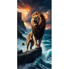 (US Local)Wolf -11CT Stamped Cross Stitch Kit(40x70cm)