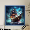Sea Sailing Boat - 11CT Stamped Cross Stitch 40*40cm/15.75*15.75in