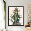 (Big Size) Witch - 11CT Stamped Cross Stitch 50*60cm/19.69*23.62in