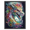 (Big Size)Colorful Dragon - 11CT Stamped Cross Stitch - 50*65cm