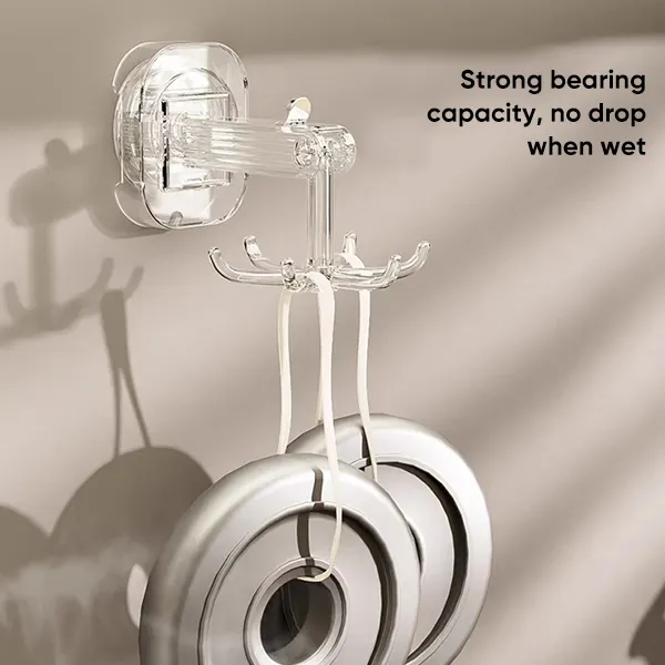 SAKER&reg; Suction Cup Six-Claw Swivel Hook