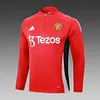 Joyfball 2024/2025 Manchester United Half-Pull Training Suit Red Football Shirt 1:1 Thai Quality