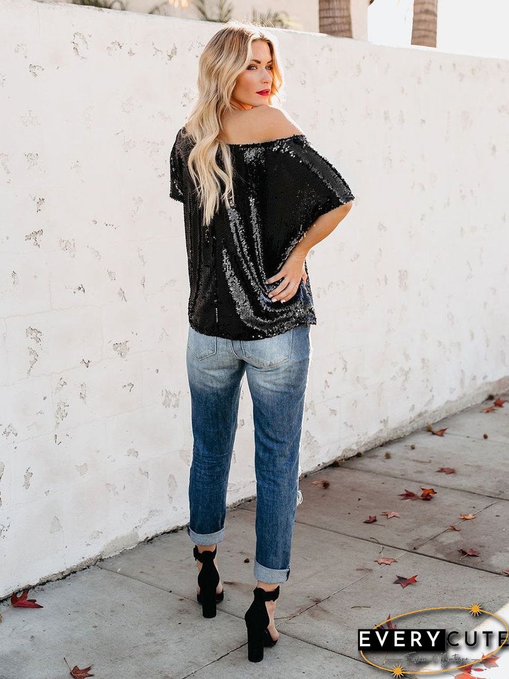One Step Ahead Sequin Top