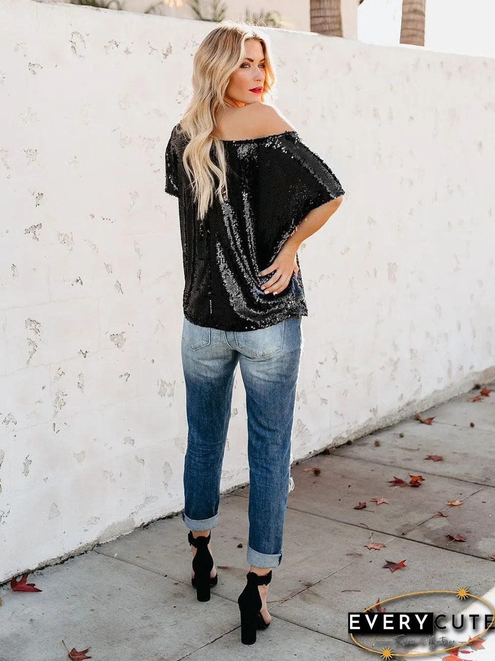 One Step Ahead Sequin Top