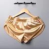 Men's Sexy Ice Silk Comfortable Breathable Satin Boxer Shorts