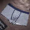 Pure Cotton Breathable Check Boxer Briefs