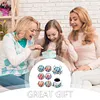 (US Local)6 PCS Acrylic Washable Diamond Painting Coasters Kits with Holder (Sea Animal)