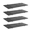 [US Local Warehouse] 4-Pack Heavy Duty Garage Wall Shelving 48.03x18.11x8.66in Garage Storage Rack Floating Shelves 1000 lbs Load Capacity for Power Tools Garden Supplies