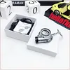 Car Turbo Cigarette Lighter USB Rechargeable Windproof Flameless Arc Lighter Keychain