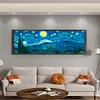 Starry Night Panorama - 11CT Stamped Cross Stitch 149*54cm/58.66*21.26in