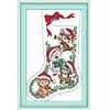 Cat Stocking -16CT Stamped Cross Stitch Kit(30*43cm)