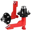 [US Local Warehouse] 2 Set of Shipping Container Wheel 6-Lug Kit with Ratchet Tie Container Wheel Kit 22000LBS Capacity Shipping Containers Axles for Moving 20ft-40ft Empty Containers