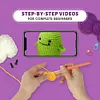 DIY Knitting Doll Art Accessory Dinosaur Knitting Keychain for Beginners Starter