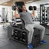 [US Local Warehouse] 4-in-1 Adjustable Weight Bench for Home Gym Foldable Workout Exercise Strength Training Bench with 660LBS Weight Capacity for Full Body Fitness Dumbbell Exercise
