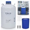 [US Local Warehouse] 20L Liquid Nitrogen Tank Cryogenic Container with 3 Canisters & Carry Bag Liquid Nitrogen (LN2) Dewar for Beauty Industry Semen Preservation