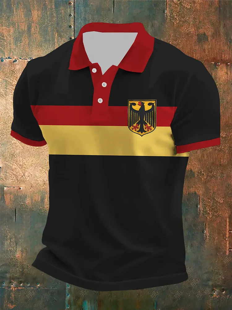 Kurzarm-Hemd und Shortss hirt f&uuml;r M&auml;nner Deutschland Design