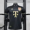 Joyfball 2025/2026 Player Version Bayern Munich 125-Year Anniversary Kit  Black（The player version jersey is a bit tight, please pay attention to the size selection）