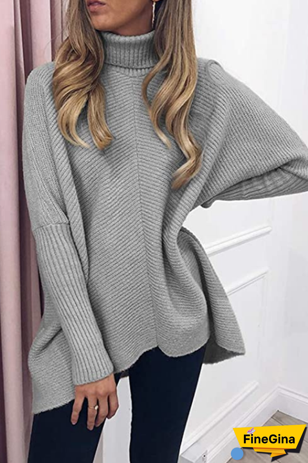 Casual Solid Basic Turtleneck Tops Sweater(7 Colors)