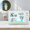 Wireless Weather Station Digital Thermometer Hygrometer Alarm Clock for Desktop