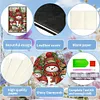 (US Local)50-Page A5 Snowman Diamond Painting Notebook for Adult Holiday Birthday Gift