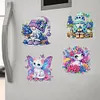 12PCS DIY Diamond Art Refrigerator Sticker Kits for Home Decor (Gnome)