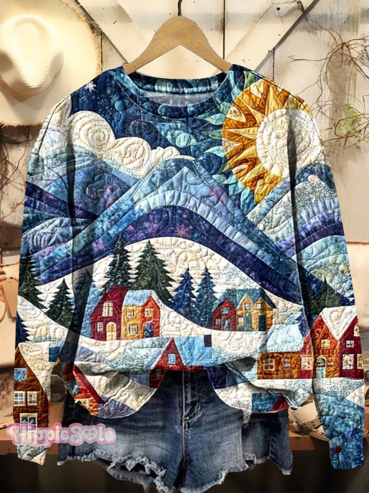Women&rsquo;s Christmas Winter Prints Casual Crew Neck Sweatshirt Multicolor / S