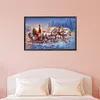 Diamond Painting-DIY Full Round Drill Santa Sleigh（60*40cm）