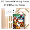 DIY Solid Wood Canvas Painting Frame Kit Wooden Photo Poster Inner Frames DIY Diamond Art Accessories