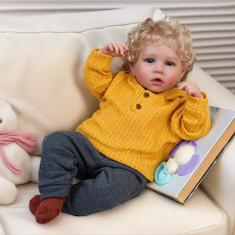 Babeside Quiet Reborn Baby Daimon 20" Older Boy Building Lovely Memories with Heartbeat and Breath