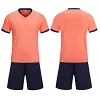 Customized football uniform suit men's and women's adult children's short-sleeved jersey light plate printing number Training Competition team uniform group purchase