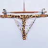 Men's Leopard Thong Underwear Bikini Low Rise Brief