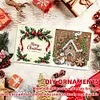 (US Local)6PCS DIY Diamond Art Greeting Cards Congratulation Card & Gift (Gingerbread Man)