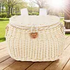 Bike Front Basket Backpack with Lid Cycling Handlebar Basket Bicycle Accessories