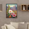 Desert Cactus Flower-Full Round Diamond Painting