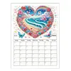 DIY Special Shaped Colorful Pattern 5D DIY Diamond Art Monthly Planner Kit