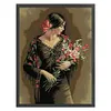 Smell Flower Beauty 2-14CT Stamped Cross Stitch 44*61cm/17.32*24.02in(Big Size)