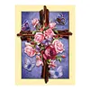 Diamond Painting -DIY Round Drill Rose Cross(35*45cm)