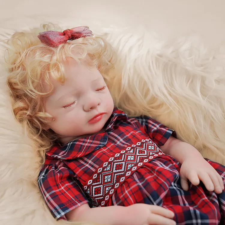[90Days Lowest Price]Babeside Aurora 17" Realistic Silicone Sleeping Baby Little Infant Girl Healing of the Heart