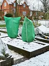 Plant Covers with Drawstring Winter Frost Cloth Bags Wraps for Outdoor Garden