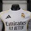 2025/2026 Long Sleeve Player Version Real Madrid Home Football Shirt 1:1 Thai Quality