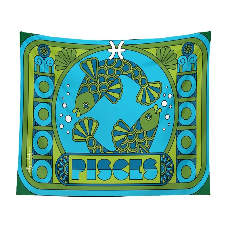 Tarot Astrology Tapestry Wall Hanging Constellation Hippie Decor Trippy Divination Beach Mat Sun Moon Wall Decor Boho INS Print