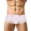 Mens Lace Spandex T Thong