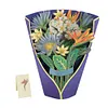 Floral Thank You Card 3D Pop Up Card for Mom Women (Tropical Flower)