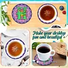 2pcs/set DIY Diamond Painting Special Shape Acrylic Alphabet Coaster Kit