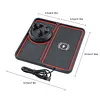 2-in-1 Anti-Slip Wireless Charging Mat with Phone Holder Wireless Charging Pad for Car 360 Degree Rotation Fit for iPhone 17/16/15/14/13/12 Pro for Android